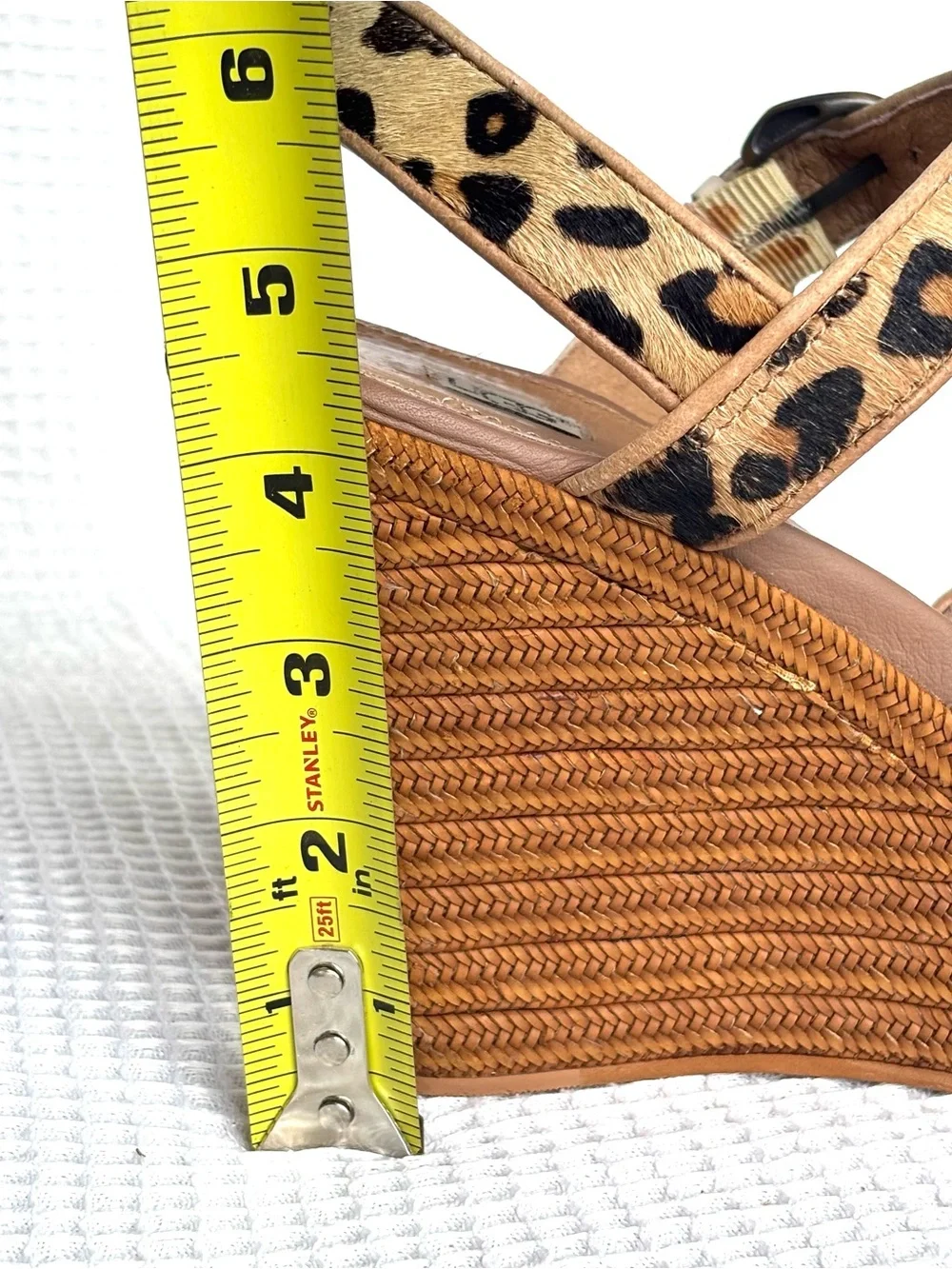 UGG Leopard Print Platform Sandals - Tan/Black